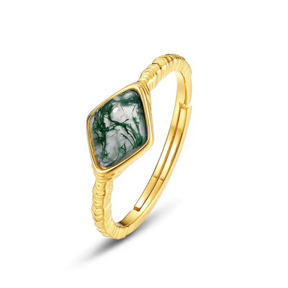 Golden Moss Whisper Ring