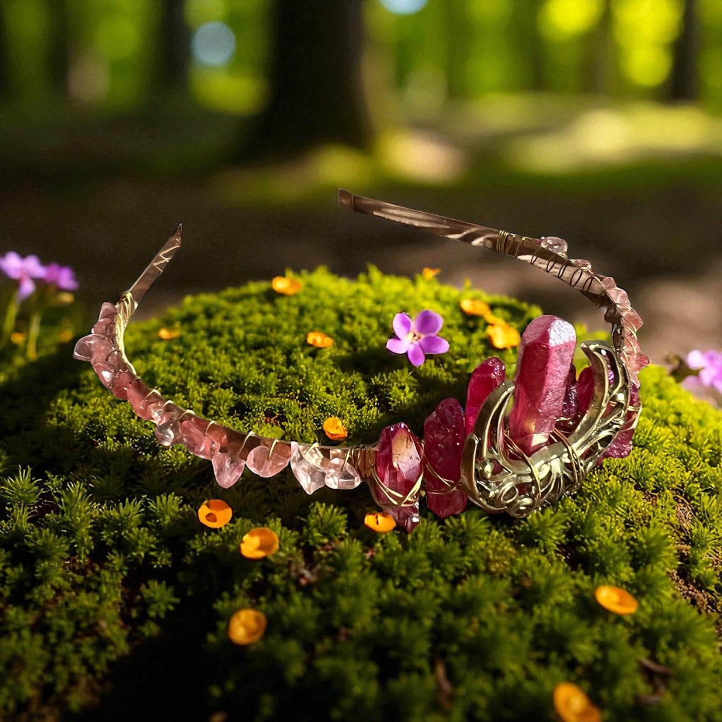 Goddess Moon Crystal Crowns