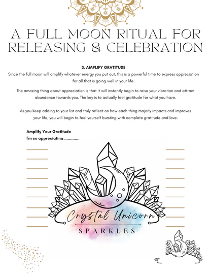 A Full Moon Eclipse in Libra Harvest Moon Moon Digital / Printable Work Book