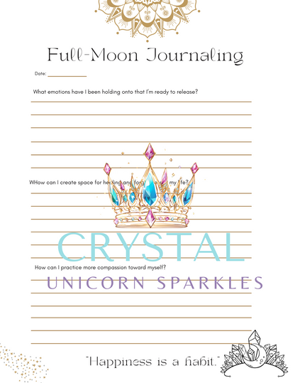 Super Full Moon in Pisces Digital Ritual Book / Printable Workbook