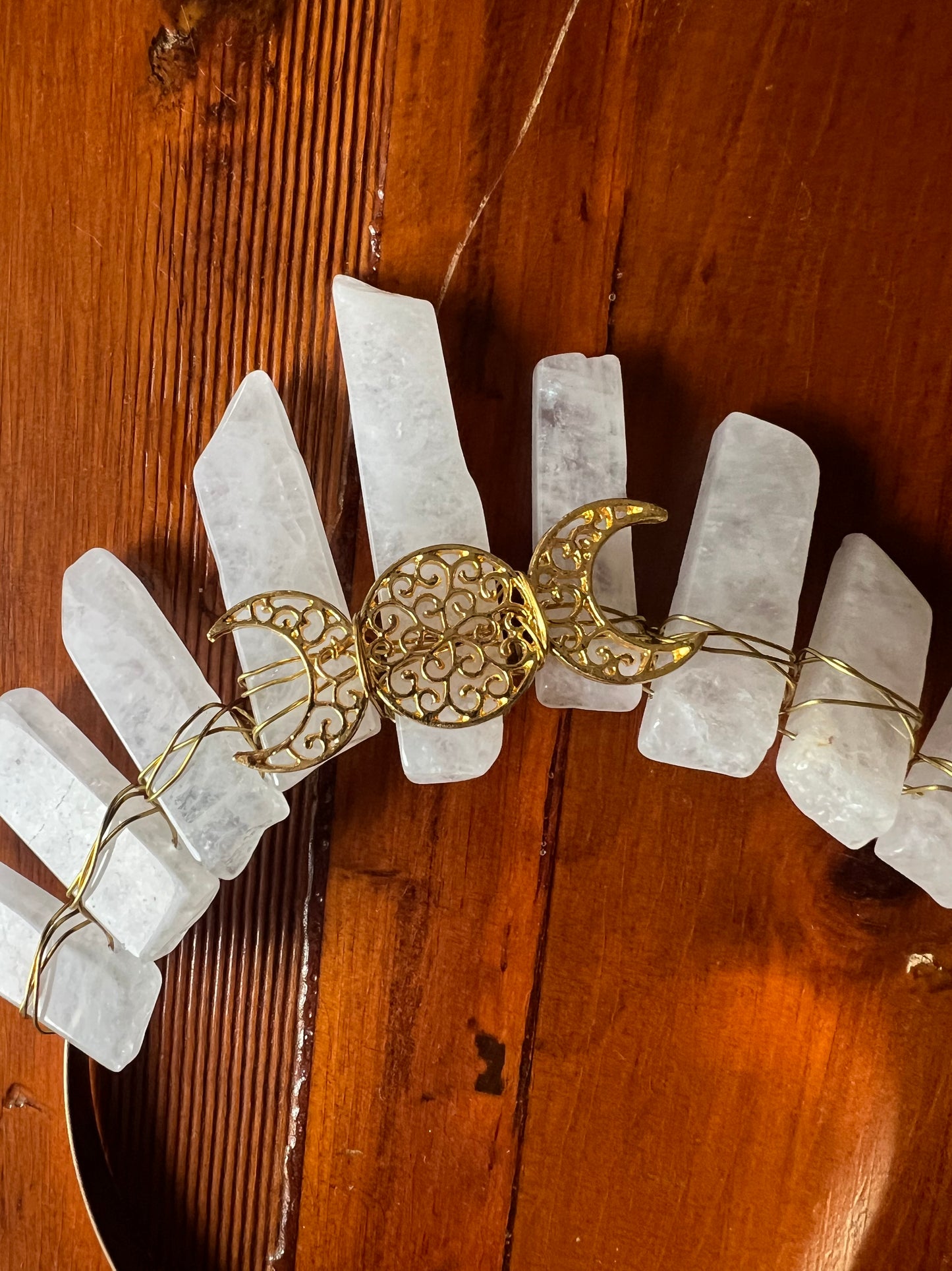 Crescent Moon Crystal Crown