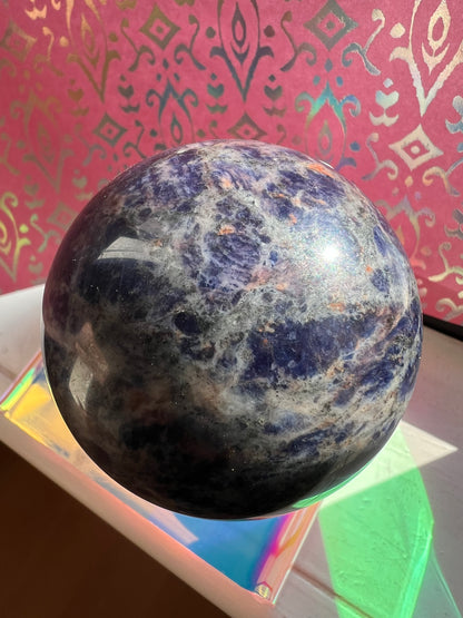 Sunset Sodalite Sphere