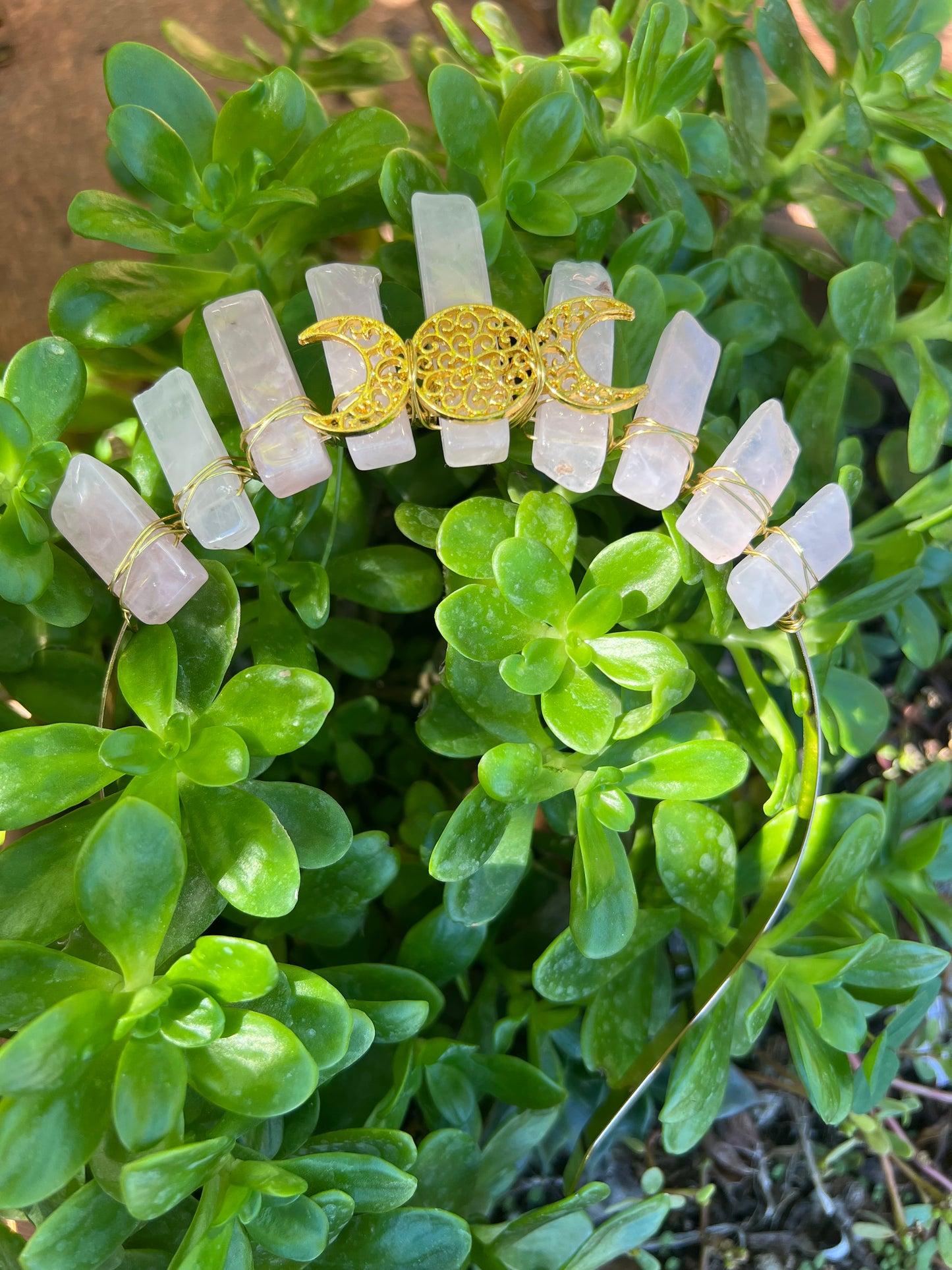 Crescent Moon Crystal Crown
