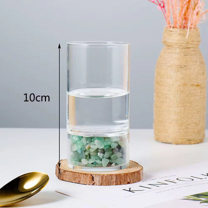 Crystal Infused Glass Cups