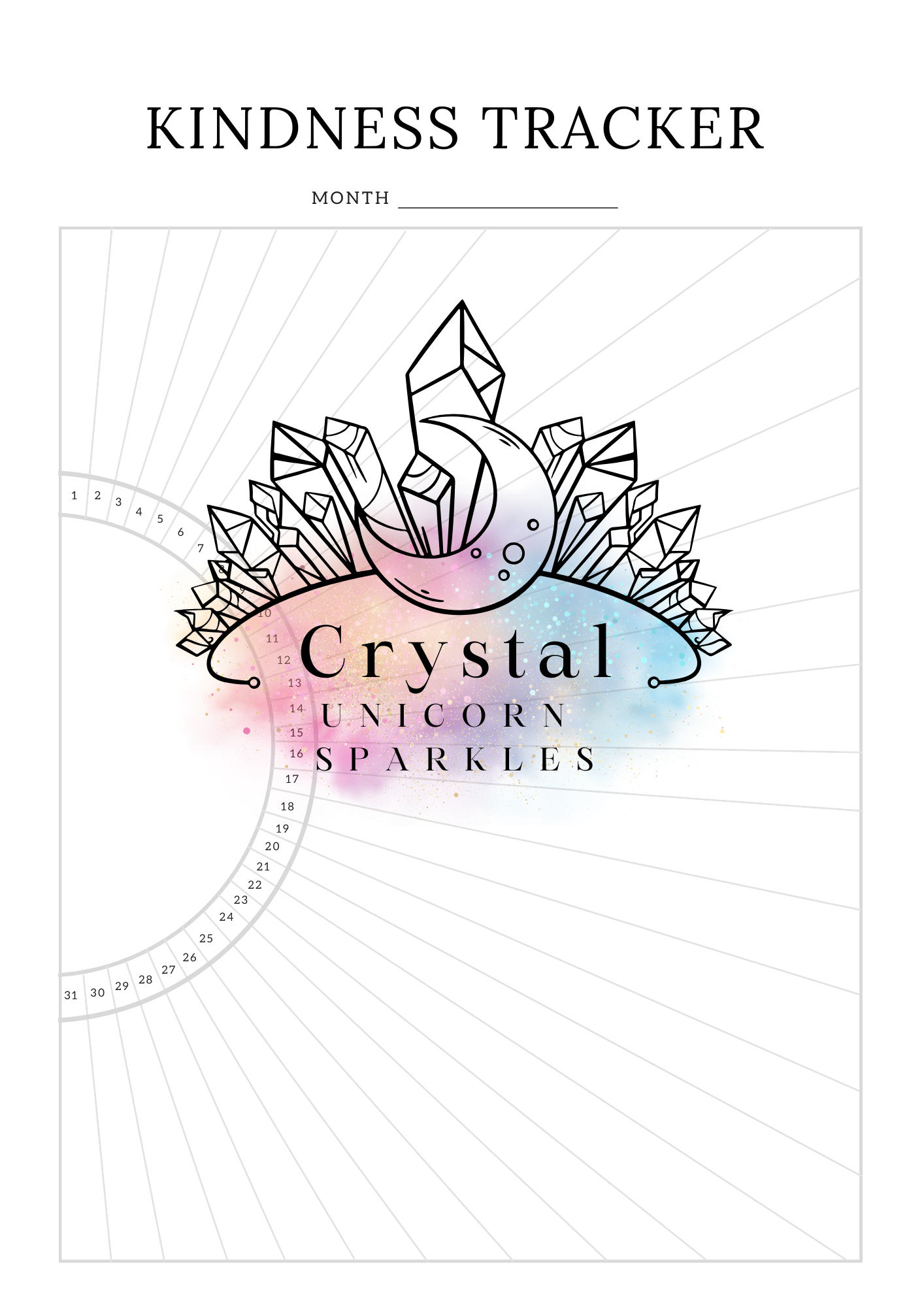 Digital Printable Vision Workbook