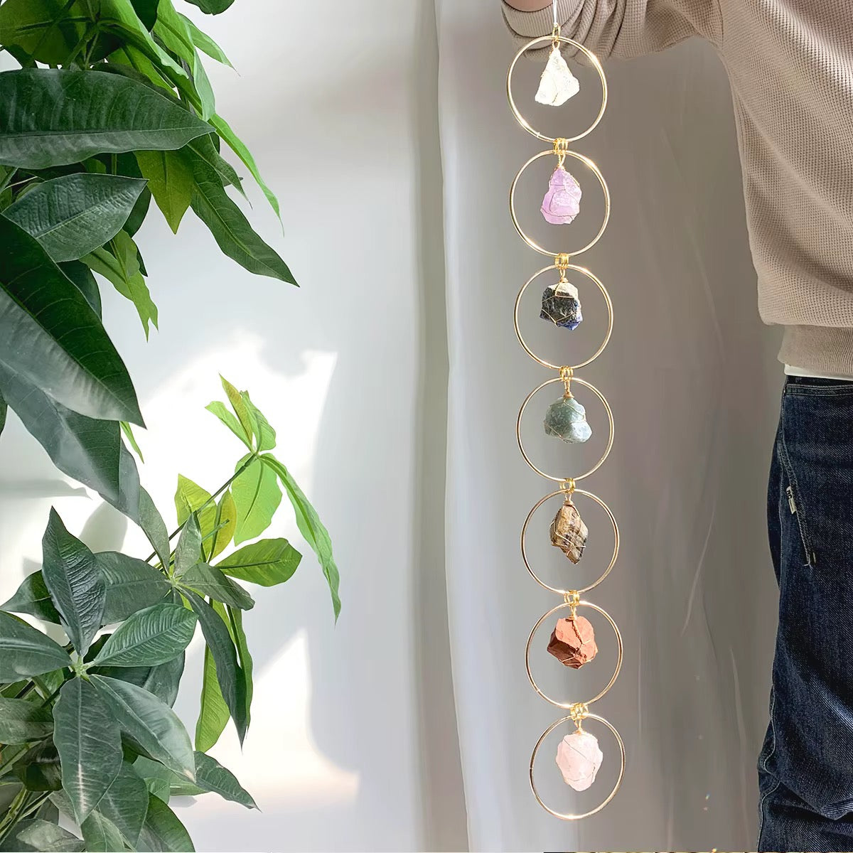 Crystal Chakra Energy Wall Hanging
