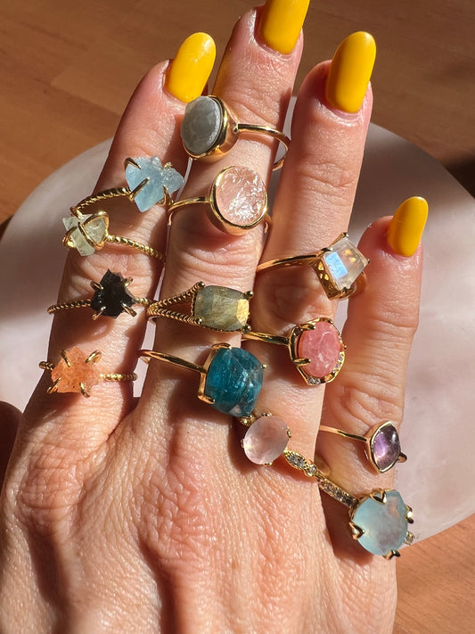 Glimmering Gems Ring Collection