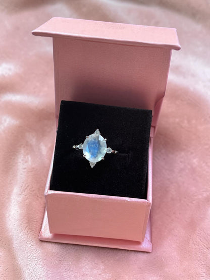Moonlit Moonstone Ring