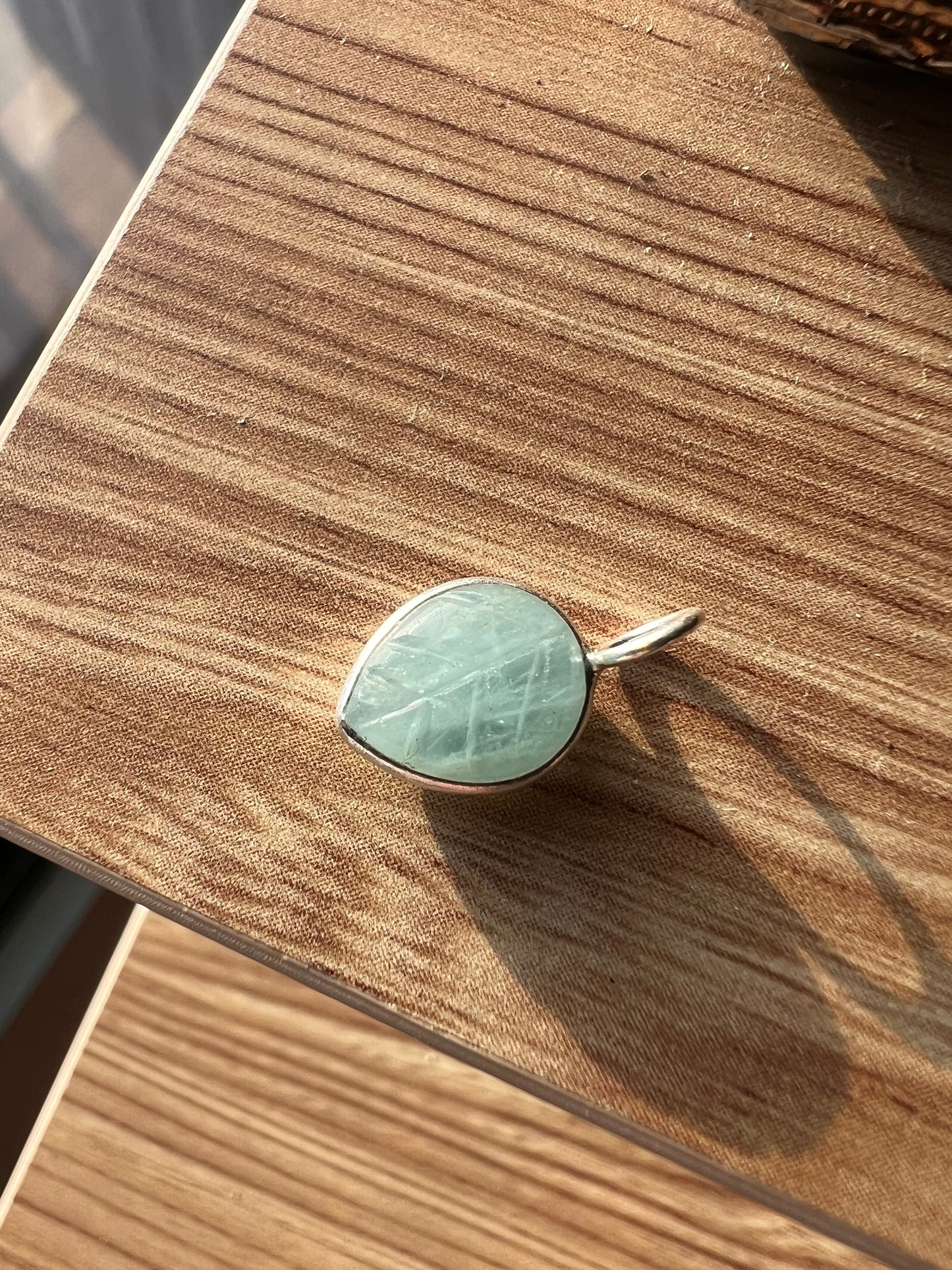Crystal Leaf Charm – Choose Your Stone