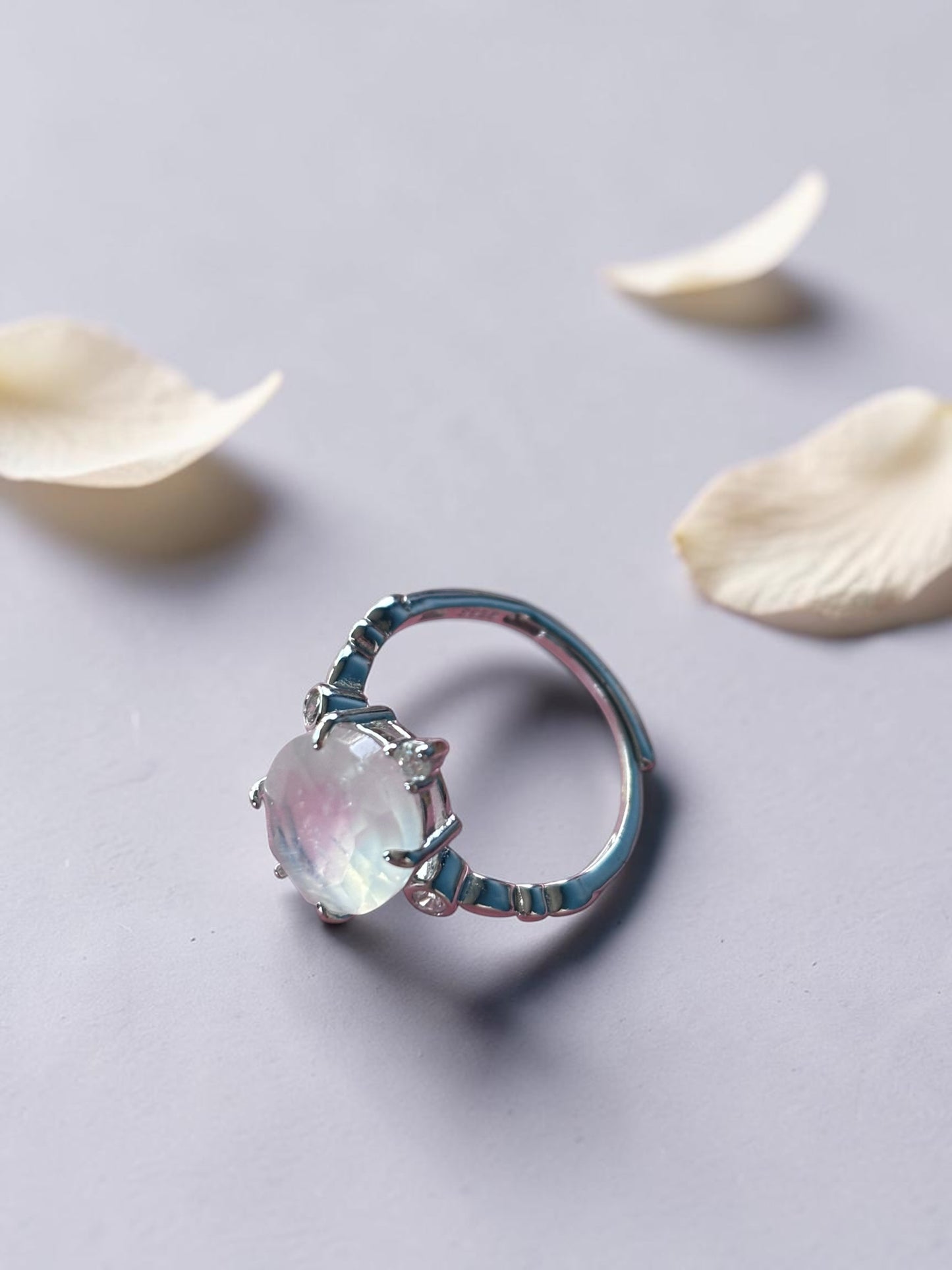 Moonlit Moonstone Ring