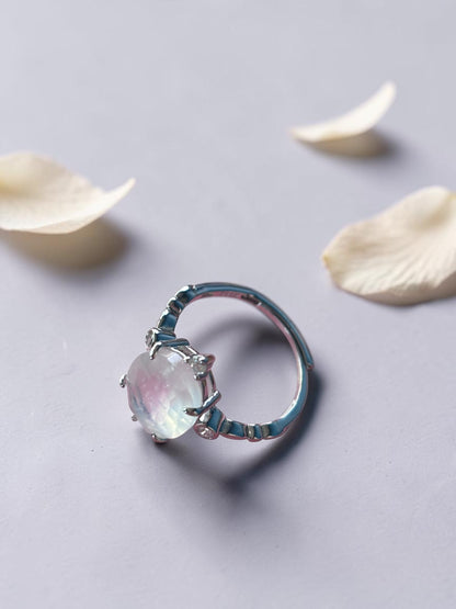 Moonlit Moonstone Ring