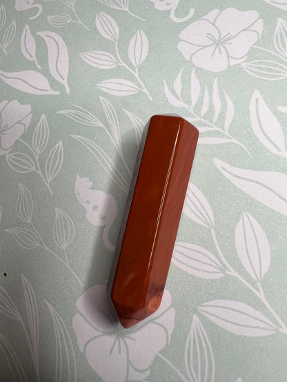 Red Jasper Double Terminator Point