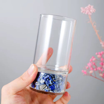 Crystal Infused Glass Cups