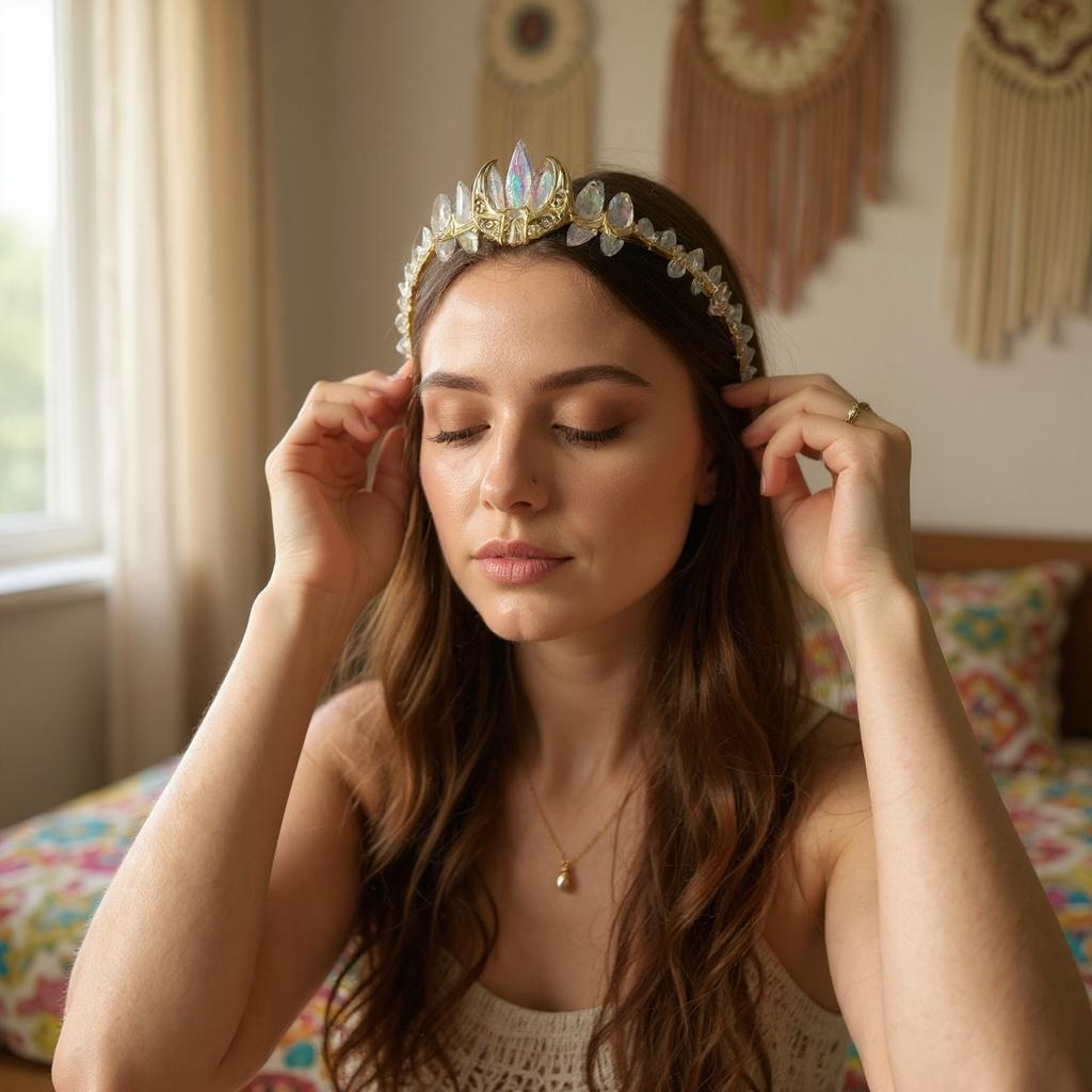 Goddess Moon Crystal Crowns