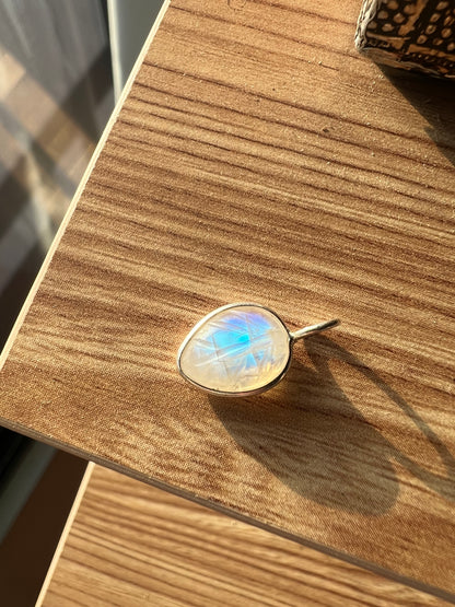 Crystal Leaf Charm – Choose Your Stone