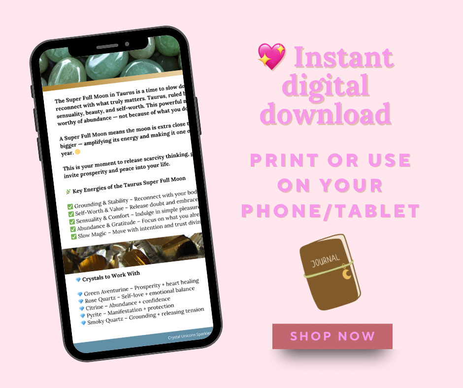 Super Full Moon in Taurus Digital Workbook ✨