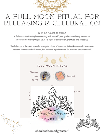 Full Moon In Leo Digital Work Book