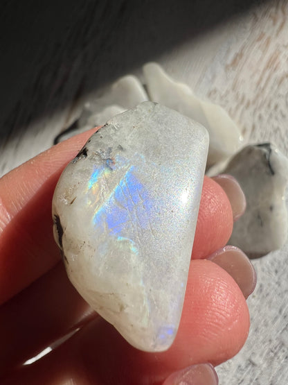 Rainbow Moonstone – Raw Polished