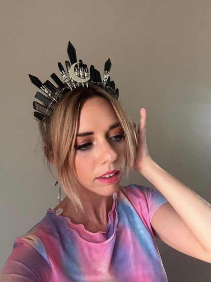 Queen Triple Point Crystal Crown
