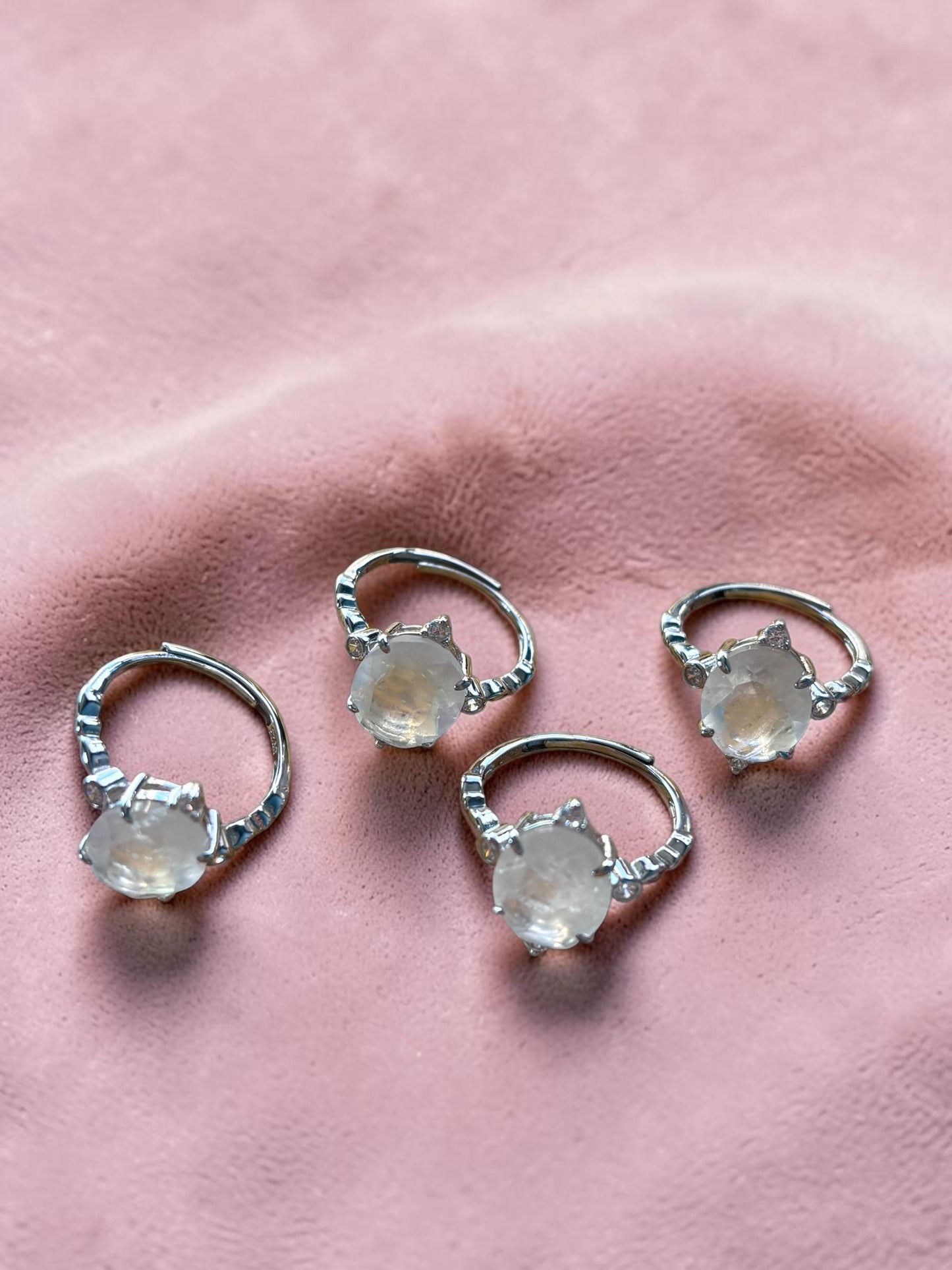 Moonlit Moonstone Ring
