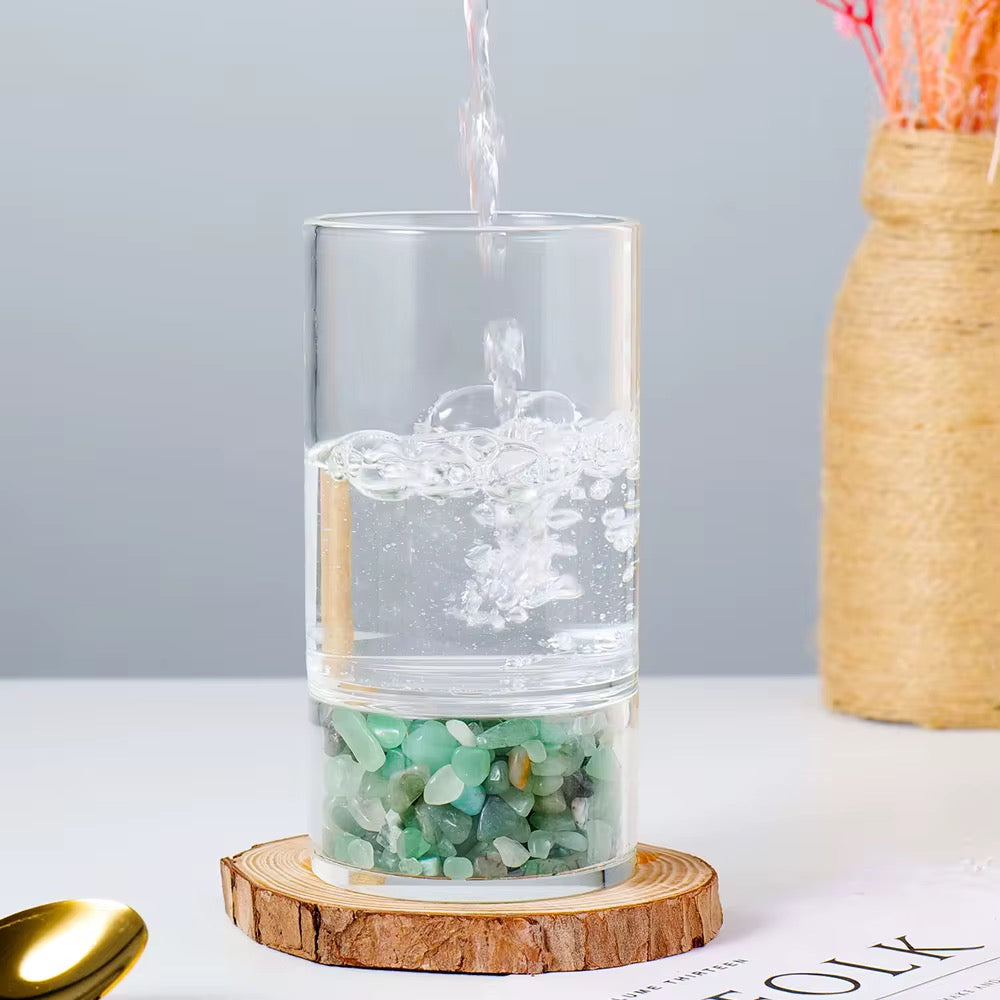 Crystal Infused Glass Cups