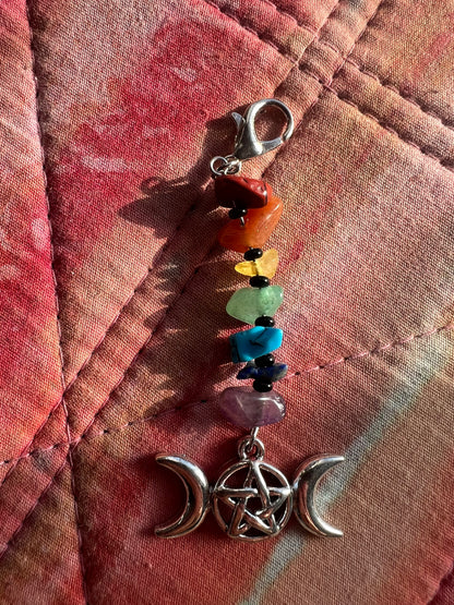 Chakra Crystal Chip Charm