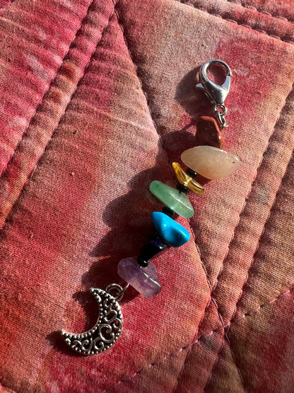 Chakra Crystal Chip Charm