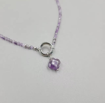 Lucky Clover Crystal Necklace
