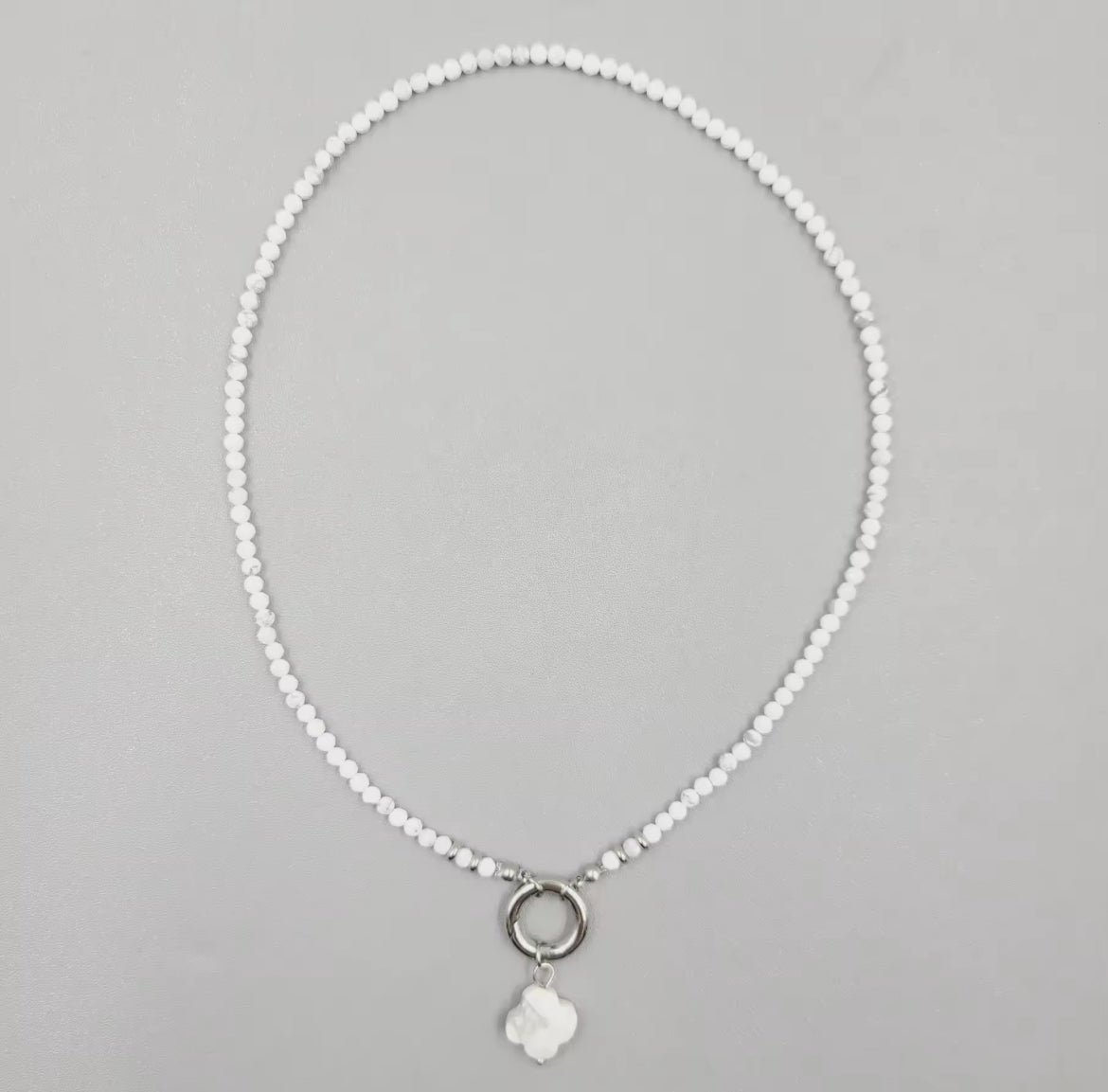 Lucky Clover Crystal Necklace
