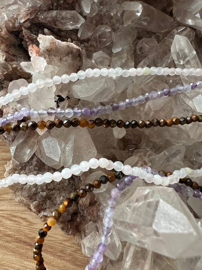 Faceted Crystal Necklace & Bracelet