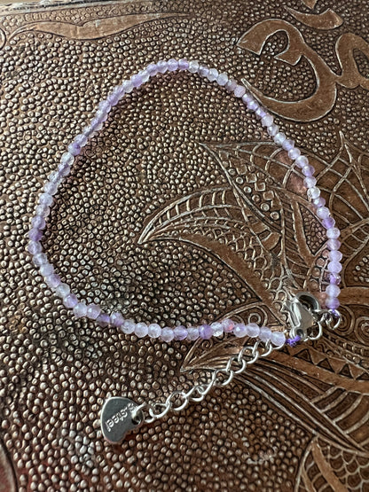 Faceted Crystal Necklace & Bracelet