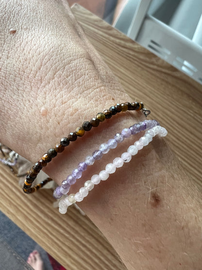 Faceted Crystal Necklace & Bracelet