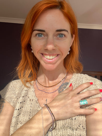 Faceted Crystal Necklace & Bracelet