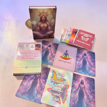 Crystal Unicorn Fairy Sparkle Affirmation Cards