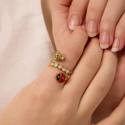 Bee & Ladybug Statement Ring