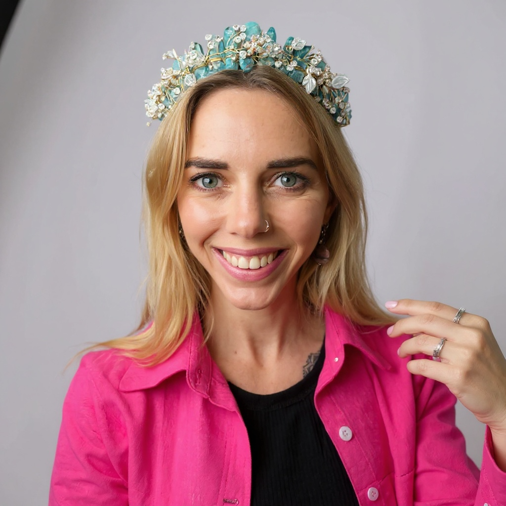 Pearl Floral Crystal Crown