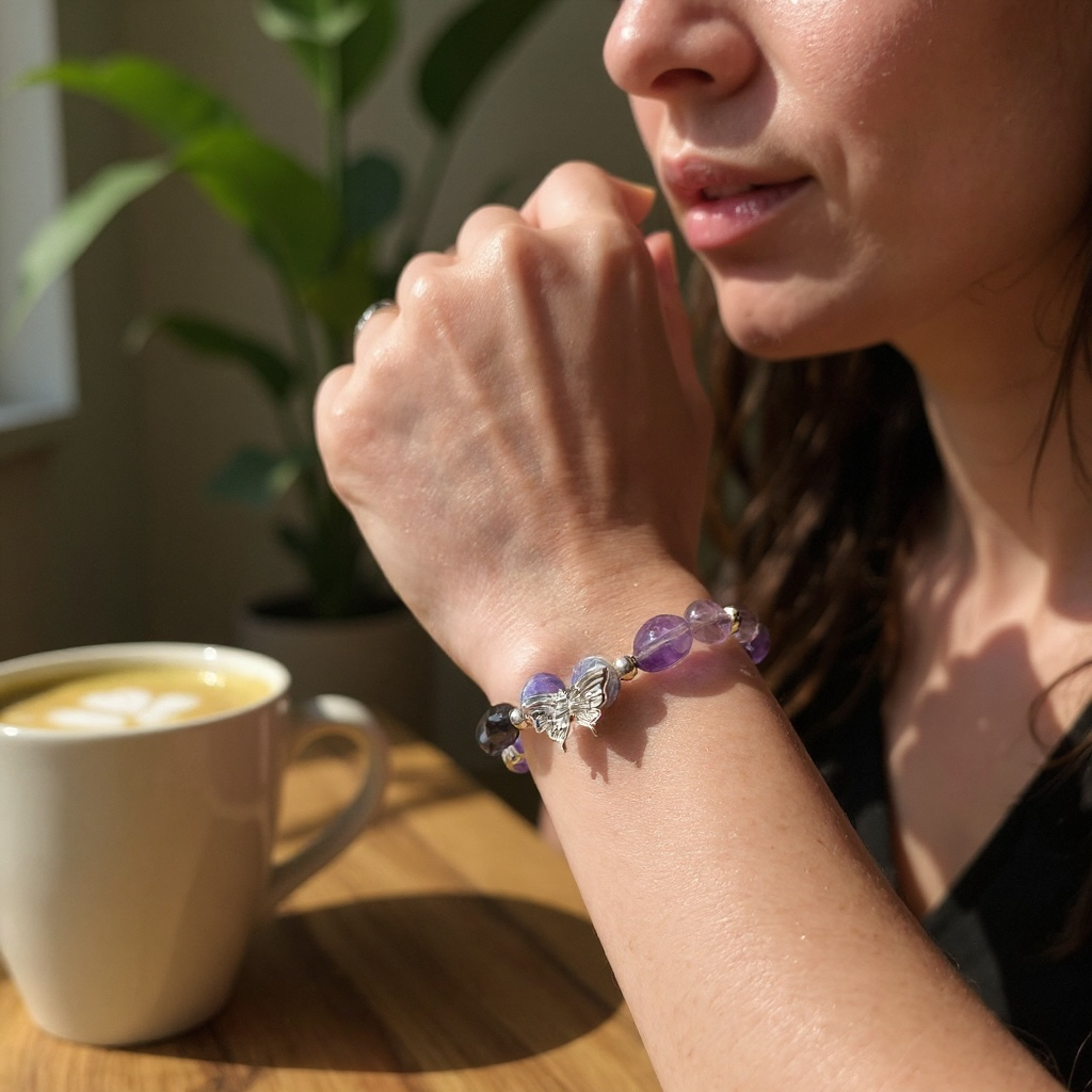 Butterfly Intention Crystal Bracelet
