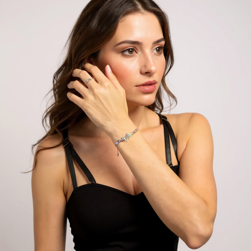 Butterfly Intention Crystal Bracelet