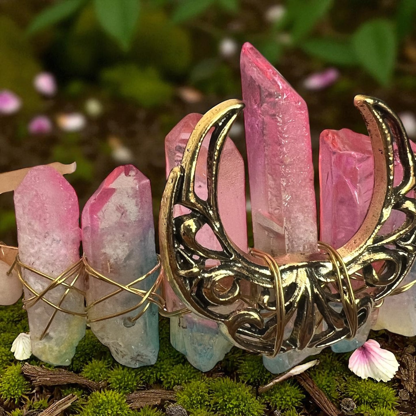 Goddess Moon Crystal Crowns