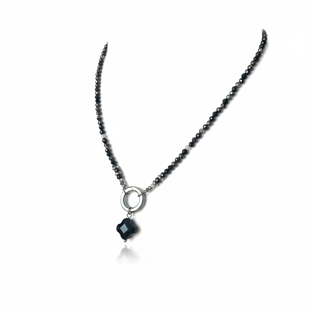 Lucky Clover Crystal Necklace