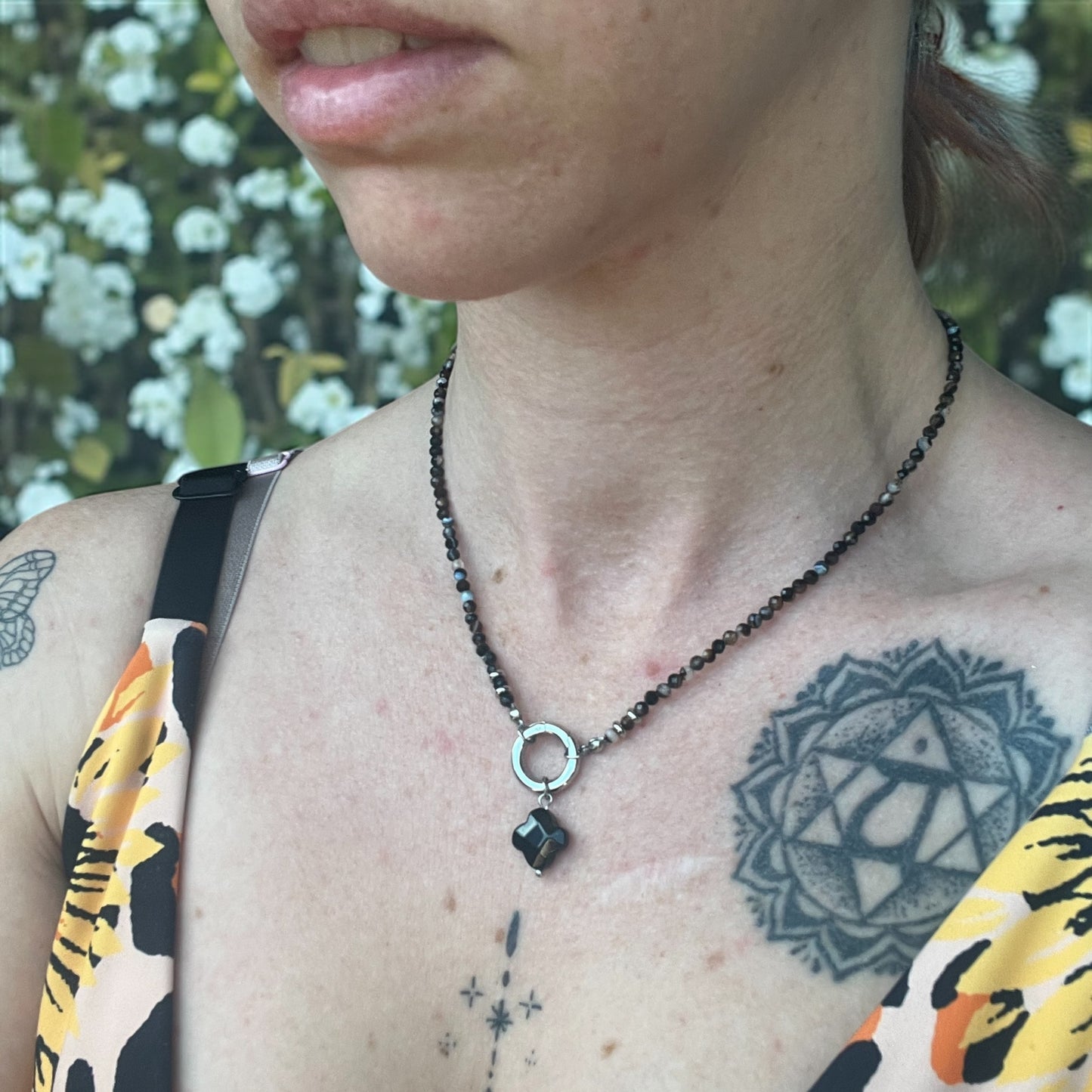 Lucky Clover Crystal Necklace