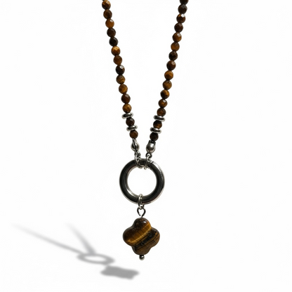 Lucky Clover Crystal Necklace