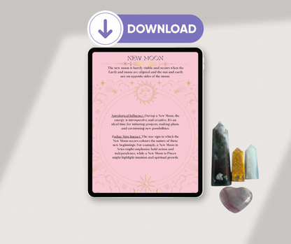 New Moon, New Beginnings: Printable Guide for Your Journey