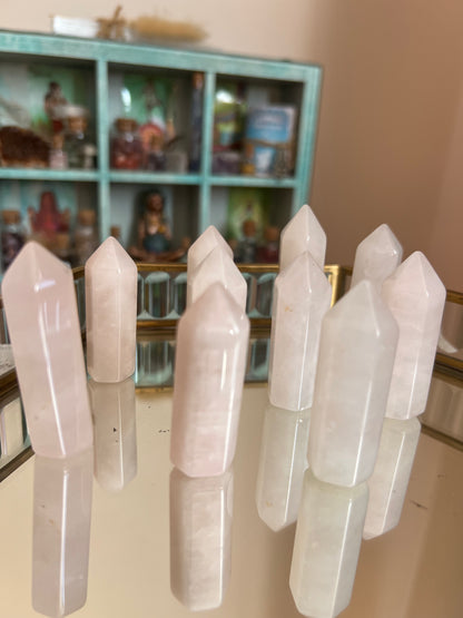 Mini Rose Quartz Tower