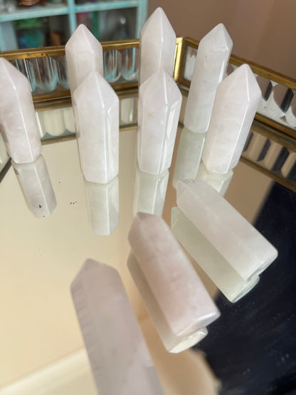 Mini Rose Quartz Tower