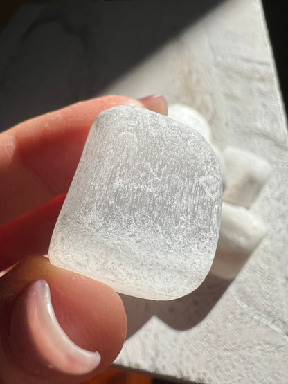 Mush-Mellow Satin Spar (Selenite) Tumble