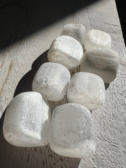 Mush-Mellow Satin Spar (Selenite) Tumble