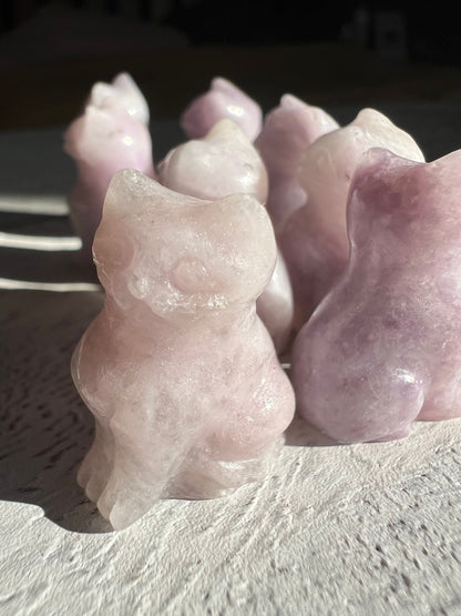 Mini Lepidolite Cat