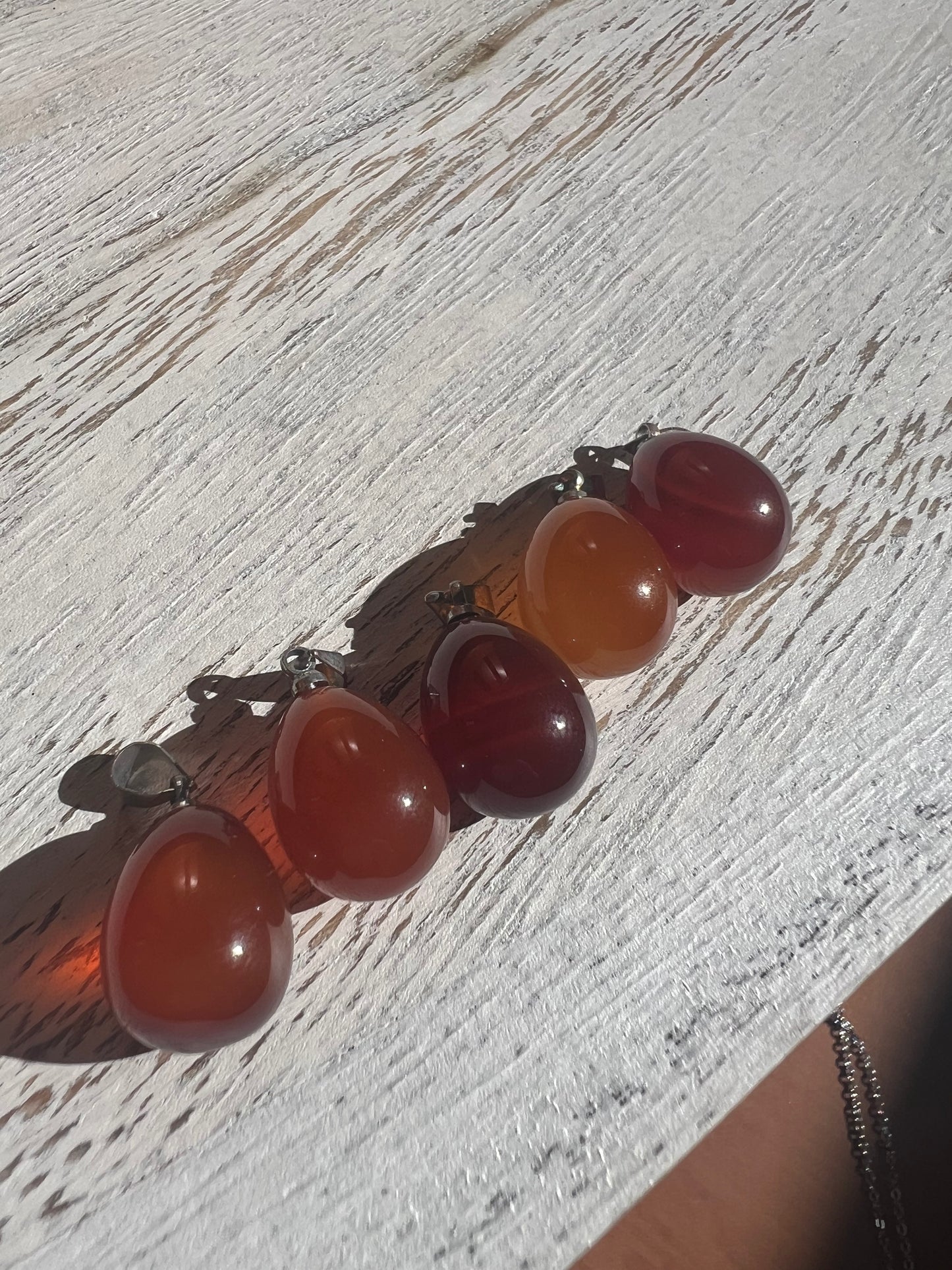 Carnelian Droplet Necklace