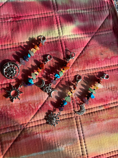 Chakra Crystal Chip Charm